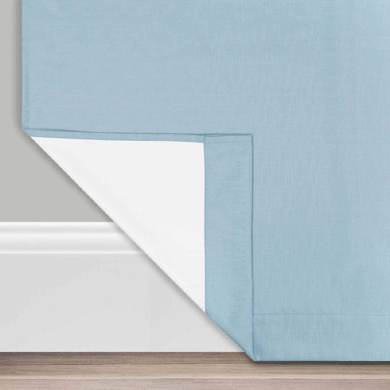 Kendall Scalloped Window Valance, Sterling Blue