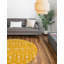 Tapis jaune à motif géométrique Griego-357778710