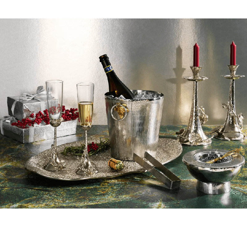 White Orchid Candleholders