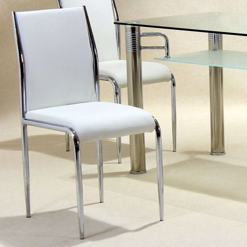 Upholstered Side Chair, Cream