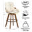 Modern Leather Upholstered Swivel Counter & Bar Stools-10486105-10486117