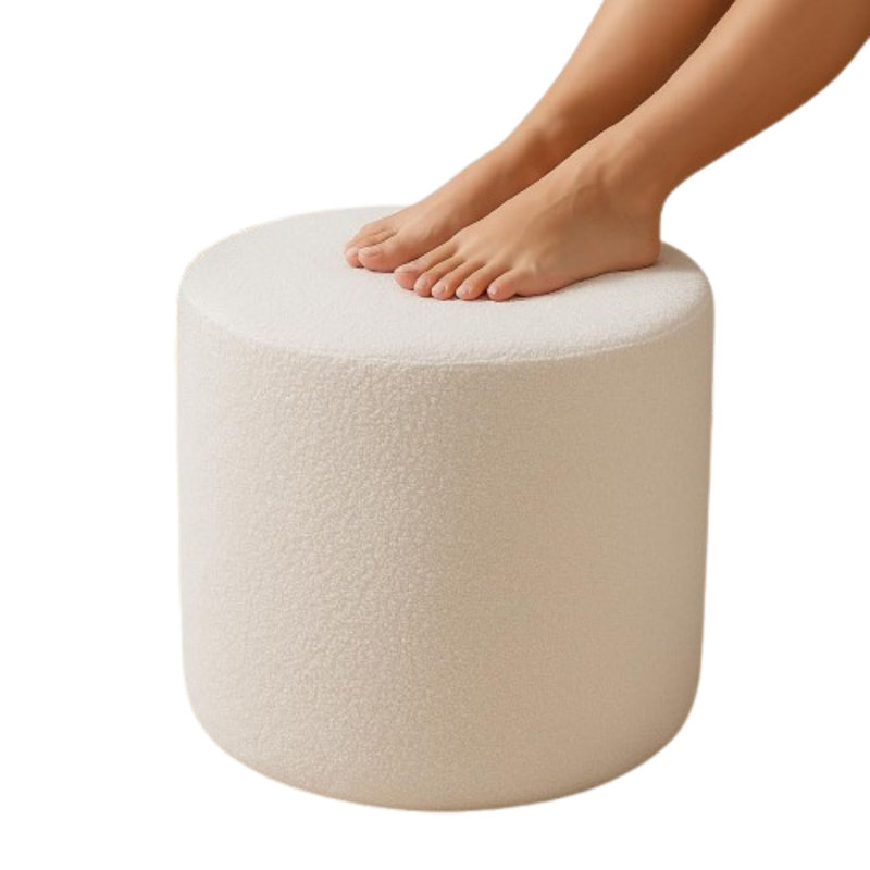 Repose-pieds blanc