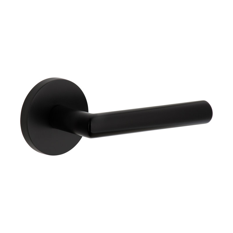 Rosette Viaggio Circolo (lit et salle de bain) avec levier Moderno, 2.75", Droite, Noir satiné