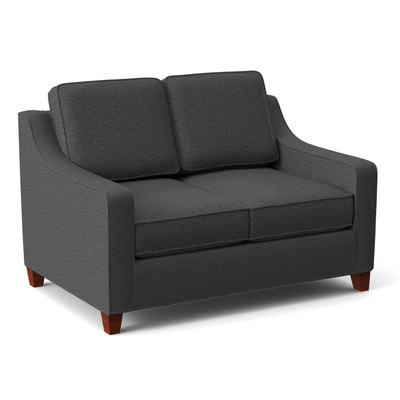 Clark 54" Square Arm Sofa Bed, BM Cherry, Archetype Quartz