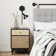 1 - Light Dimmable Plug-in Armed Sconce
