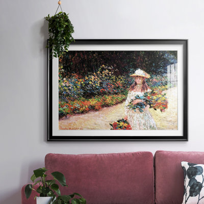 Young Girl In The Garden At Giverny, 1888, reproduction d'art sur papier