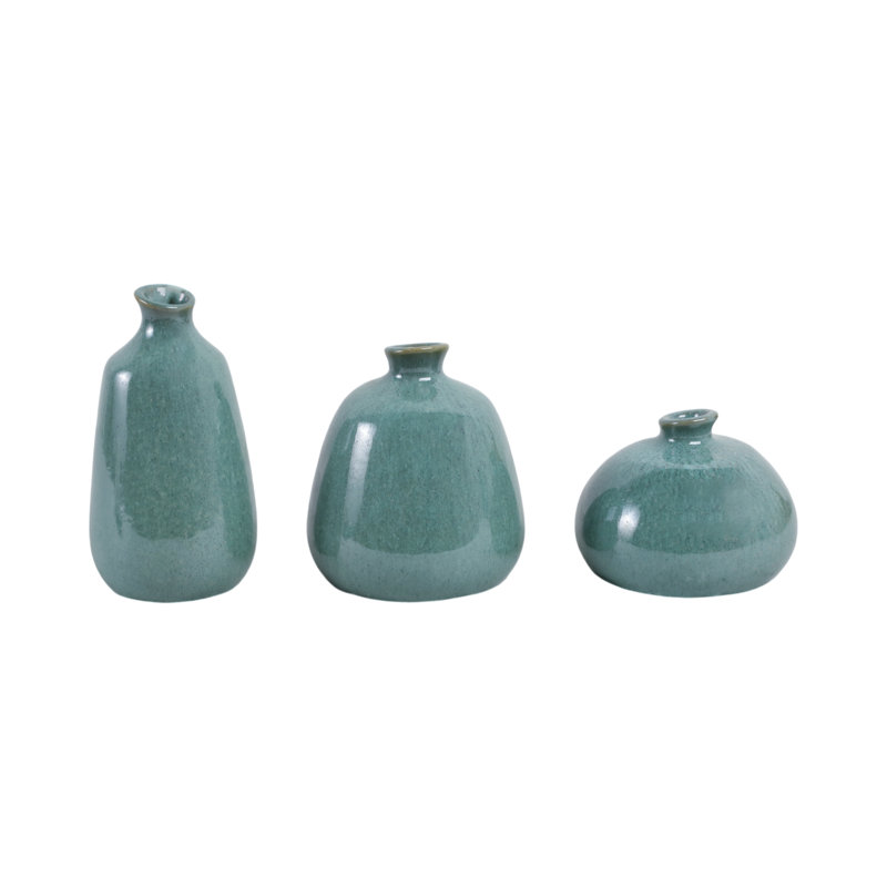Ensemble de 3 vases en céramique Corvallis 5 7/9 po