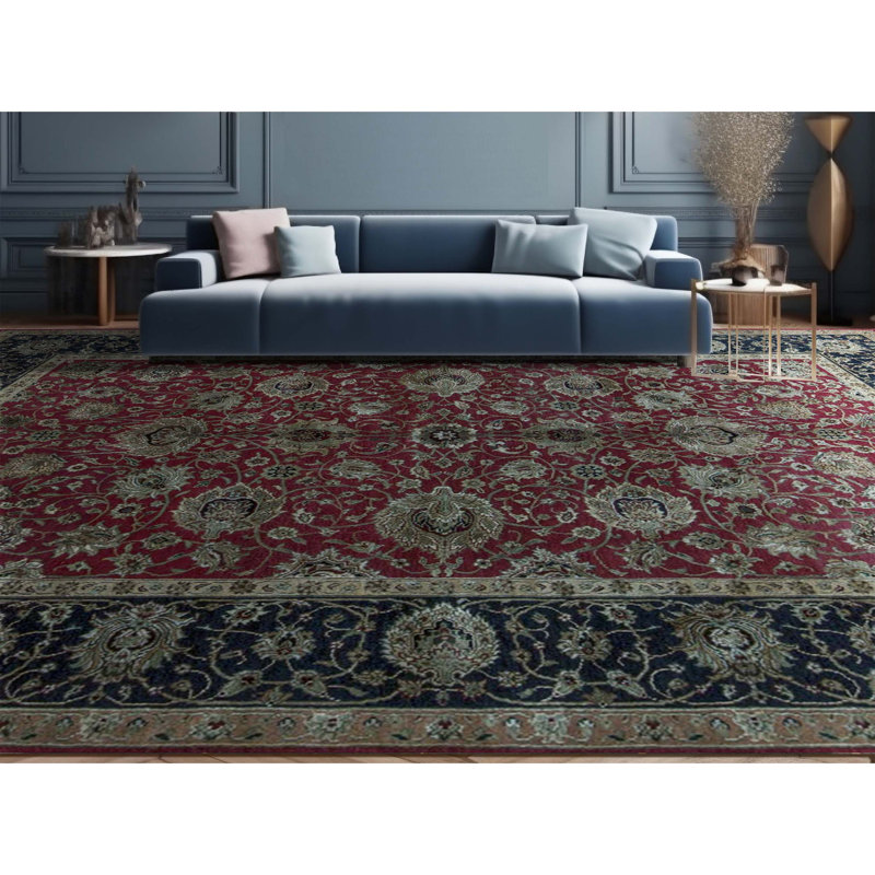 Dharma Oriental Area Rug in Red/Black