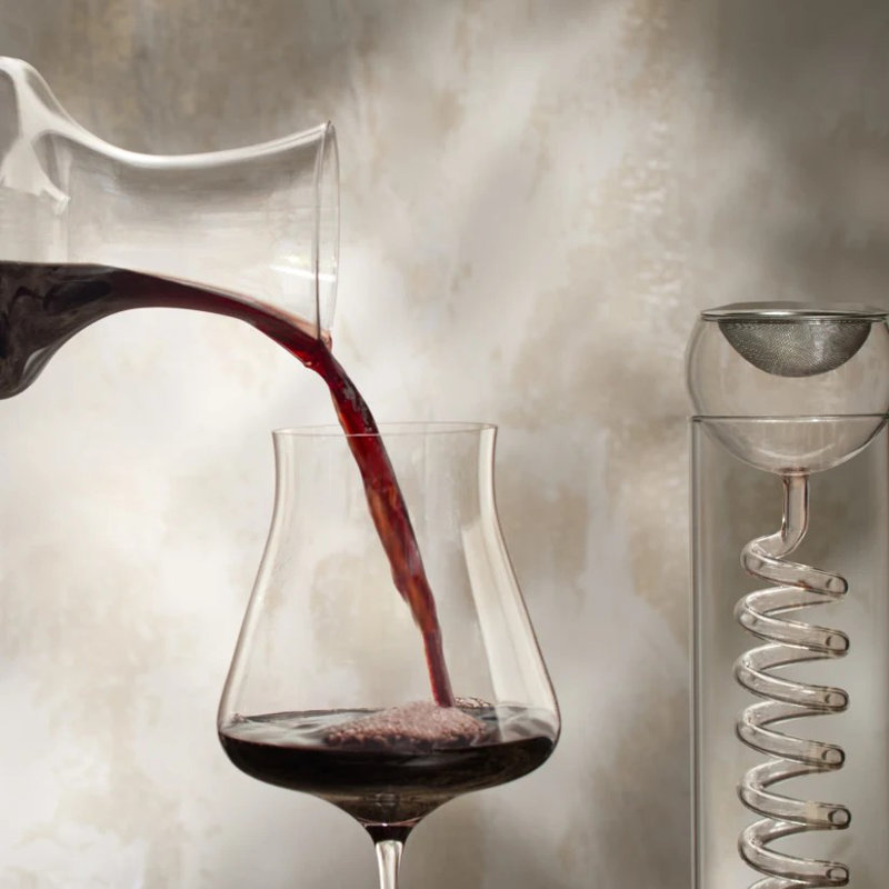Wine Enthusiast Art Series Helix Decanter - Thumbnail 2