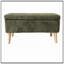 Banc rembourré avec rangement rabattable et pieds robustes-131456947