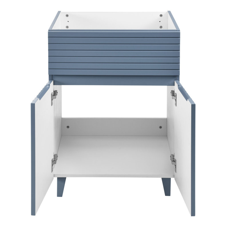 Base de meuble-lavabo simple 24 po Bernay seulement, Bleu