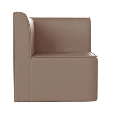 Bright Beginnings Commercial Grade Armless Modular 1-Seater Corner Chair