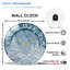 Horloge murale en verre 12 po Winter-Wonderland-Face Art