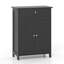 Rangement autoportant pour salle de bain avec armoire de rangement 2 portes-1847777084