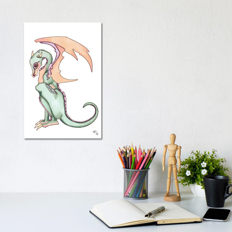 Monster Letter E by Might Fly Art & Illustration - Wrapped Canvas Print, 20.32 cm H x 30.48 cm W