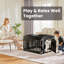 Clôture pliante ajustable pour chien pour petits et moyens chiens-799173160