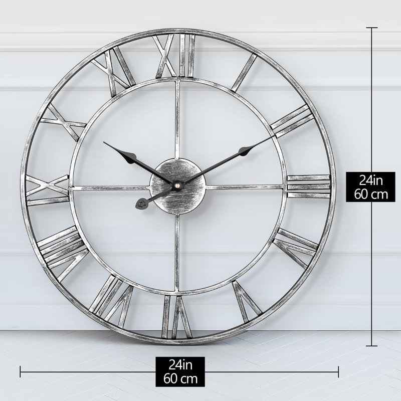 Ansilme Metal Wall Clock, Large
