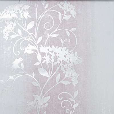 Silver Grey Wallpaper Fawning Feather Metallic Shiny Design