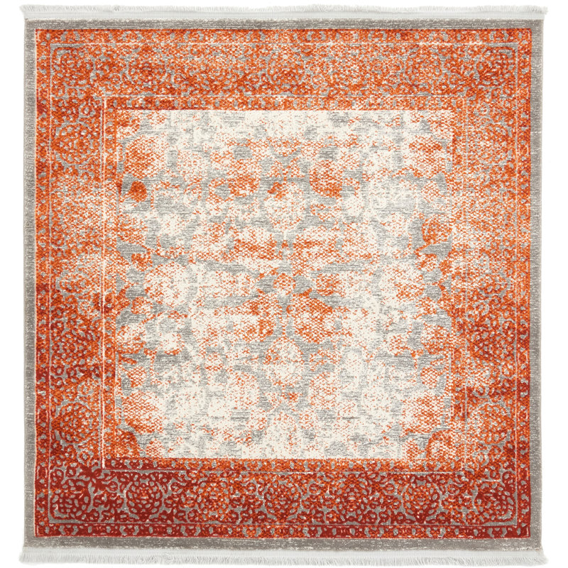 Paden Abstract Indoor Rug, Square 4'