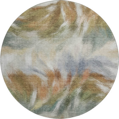 Premium Machine Washable Mayfield AMF2096 Abstract Rug