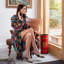 Mid-Calf Bathrobe with Pockets-75051934
