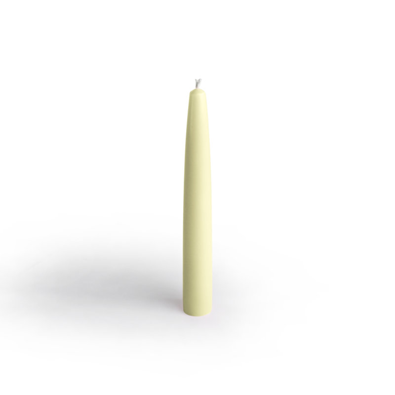 Unscented Taper Candle, 6" H, Ivory