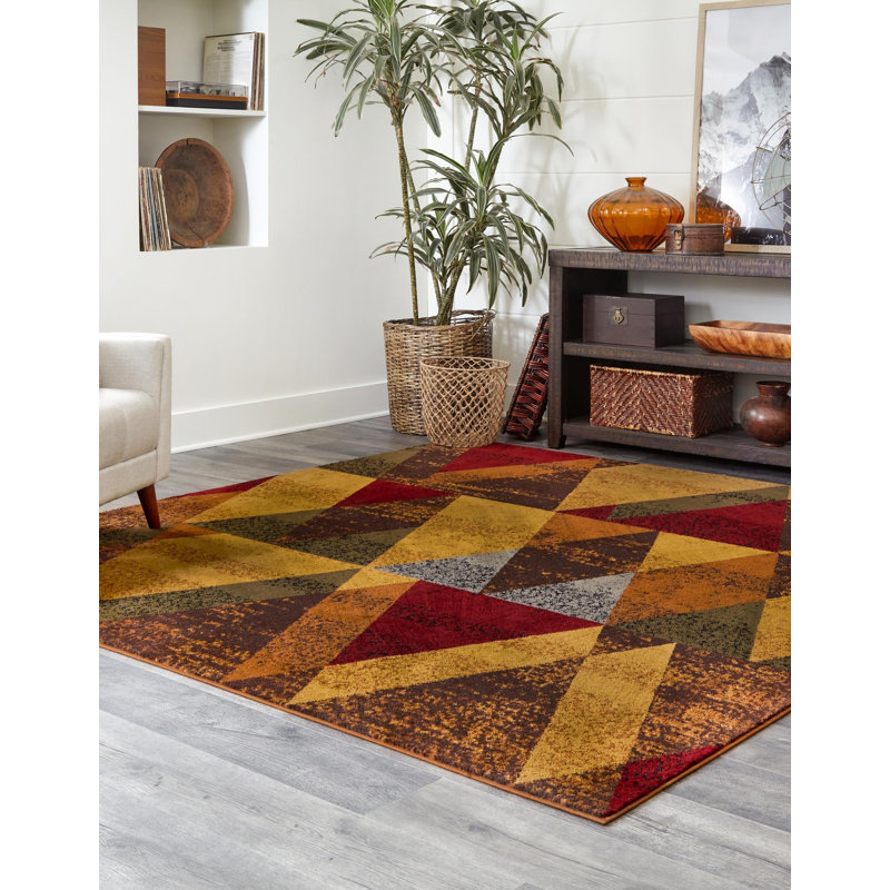 Cafe Geometric Indoor Rug, Square 7'10"