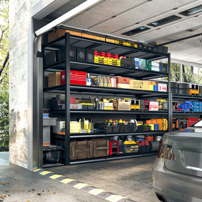 84.2“h Garage Shelving Loads 3500 Lbs Adjustable Metal Shelving Uints For Garage, Warehouse, School, Commercial, Business