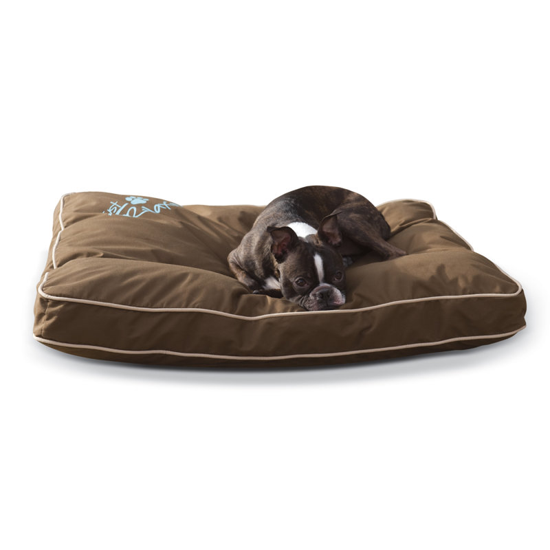Coussin intérieur / extérieur pour chien Just Relaxin 'Classic, Petit (l 26 po x P 18 po), Chocolat
