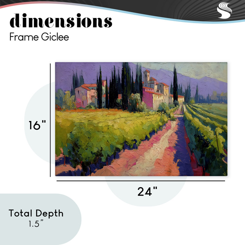 «Purple Mountains Village», conception par Annabelle Hall, H 16 po x l 24 po