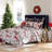 Greenland Home Fashions Cardinal Plaid Red 3-Piece King Size Quilt Set, 106x92 Inch-100660296