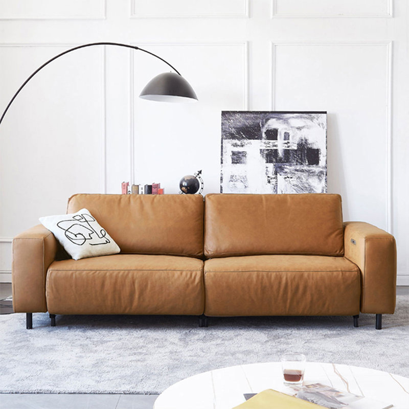 Orange 100% Polyester Modular Sofa cushion Loveseat