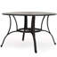 Table d'extérieur en aluminium coulé bronze avec décoration élégante