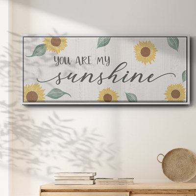 «You Are My Sunshine», toile encadrée