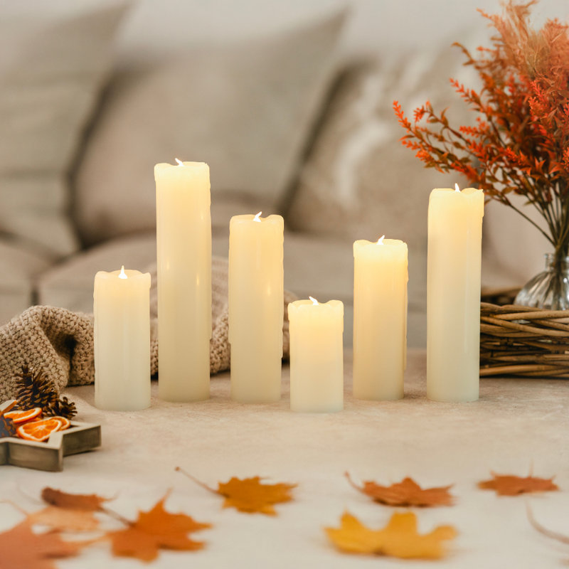 Unscented Flameless Pillar Candle