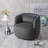 Sydney 33" Wide Velvet Upholstered Swivel Armchair-479364243