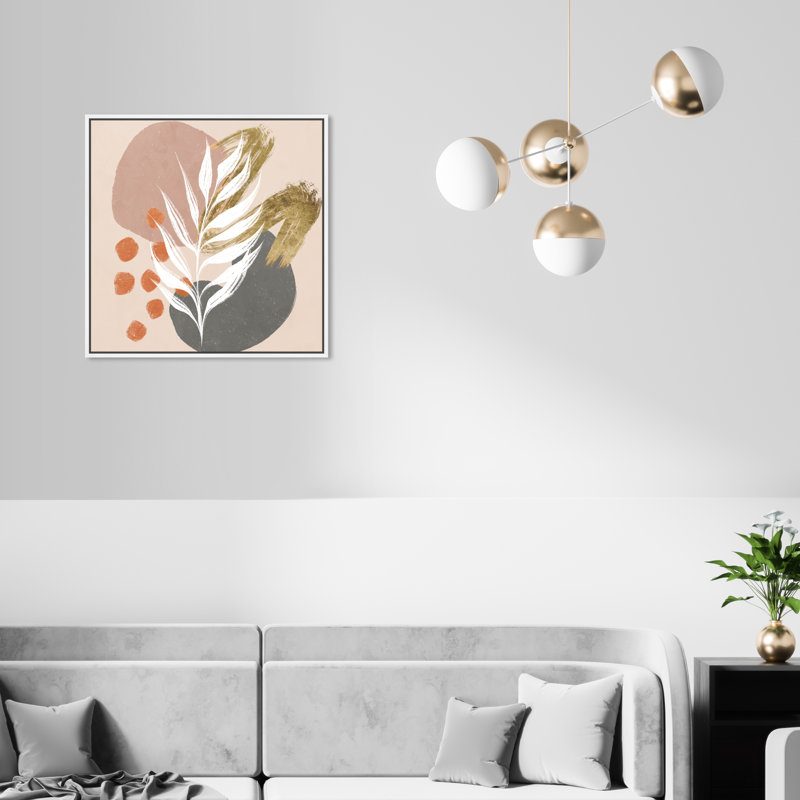" Pale Breeze " Painting Print, White Floater Framed, 20" H x 20" W