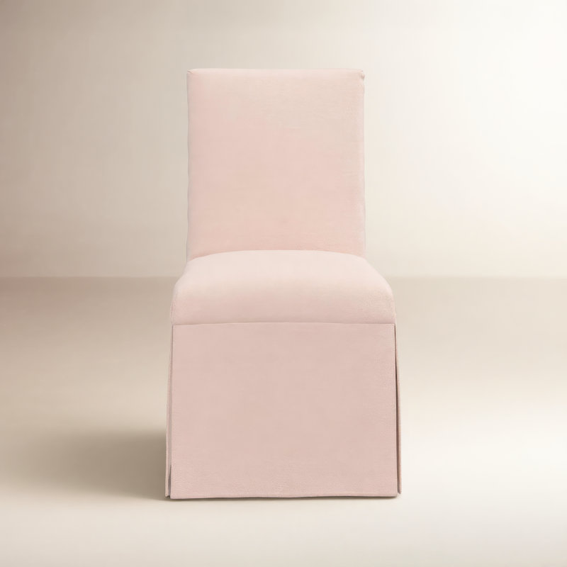 Chaise Ivika, Velours classique performance rosé
