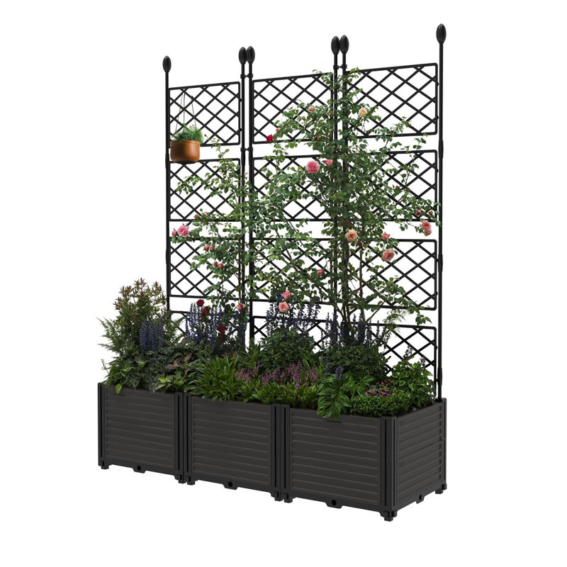 Planter Box, 160cm H x 41.1cm W x 124cm D, Yes