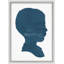 Variations In Blue Silhouette 13 Print