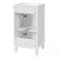 Meuble-lavabo de salle de bain avec lavabo en céramique, porte à fermeture douce et tablette réglable-896718737