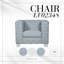Chaise en chenille bleue avec roulettes: rembourrée de mousse, chaise de détente à structure en bois: rembourrage, bois
