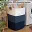 Panier à linge, panier à couverture tissé, panier à linge tissé en coton avec poignées pour le salon, grands paniers pour oreillers, couvertures, dégradé de vêtements