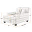 Chaise longue rembourrée en tissu 39,76 po-2002472268