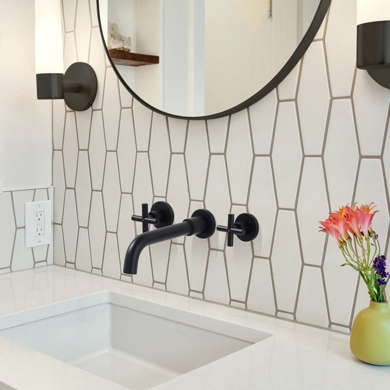 2-handle Bathroom Faucet, Matte Black