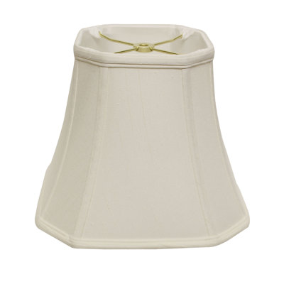 Cut Corner Square Bell Softback Fabric Lampshade w/ Washer Fitter for Table Lamps