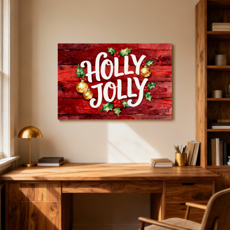 Motif de Noël en bois, H 32 po x l 48 po