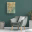 Art mural sur toile tendue - "Gold Leaf Bough I" de June Erica Vess pour décoration de salon, de chambre à coucher ou de bureau - 24 x 32