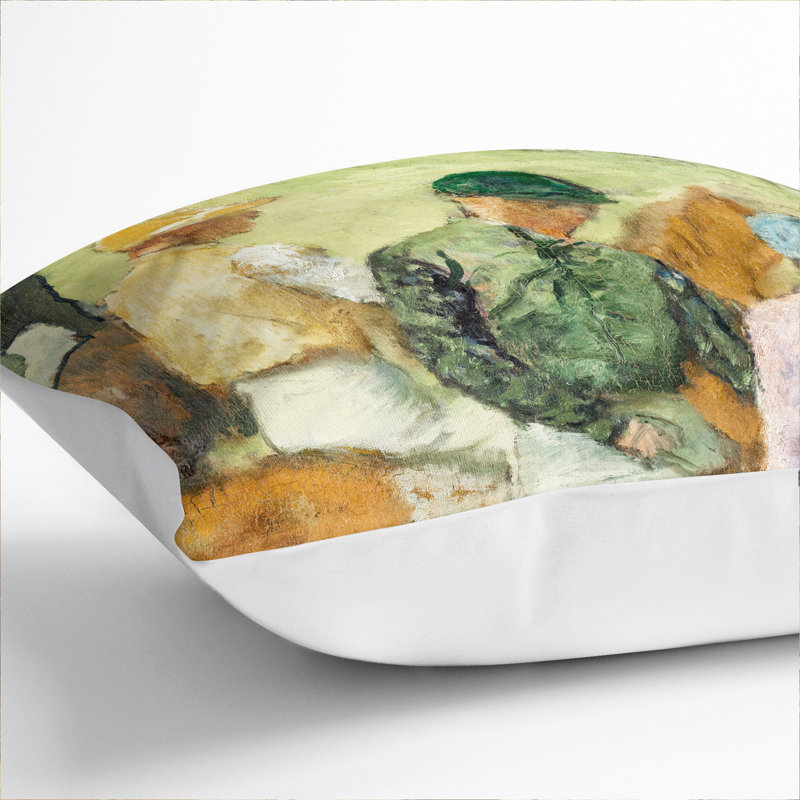 Four Jockeys Scatter Cushion, 40cm H x 40cm W x 15cm D, White