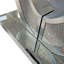 Grande console en forme de miroir en forme de losange concassé pour un couloir et un salon